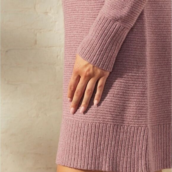 NEW M UPWEST SWEATER DRESS PURPLE TURTLENECK COWL TUNIC MEDIUM NWT - Picture 8 of 8